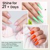 VANREESA 24 Pcs Gel Nail Polish Set 21 Colors Gel Nail Polish Base Coat Glossy & Matte Top Coat White Pink Green Blue Purple Gel Polish Gel Nail Kit Gifts for Women DIY at Home