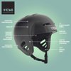 TSG Dawn Skate Helmet, Black, Skateboarding, Rollerblading, Onewheeling, E-Skateboarding, Longboarding, Hardshell, Comfort Padding, Ventilated, Tuned Fit, Full Cut Design, Safety Rated, Swiss Design