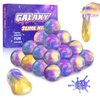 24 Pack Galaxy Slime Party Favors for Kids Glitter Slime Balls Christmas Easter Birthday Party Supplies Goodie Bag Stuffer Classroom Reward for Boys Girls Stretchy Non-Sticky DIY Stress Relief Toy