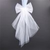 Party Decorations Hair Bow Barrettes Bridal Veils Pearl White Hair Bow Clips Accessories Bride to Be Shower Gift Bridesmaid Veils (Angle)