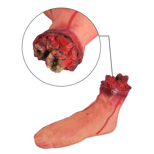 Scary Halloween Bloody Props Dead Body Parts Fake Arm Severed Hands Broken for Haunted House Halloween Vampire Zombie Party Decorations Supplies (Broken hands + feet + fingers)