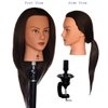 HairZtar Human Hair 18 - 20 " Mannequin Head Hairdresser Training Head Manikin Cosmetology Head (CORA+C)