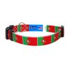 Portugal Dog Collar | Portugal Flag | Quick-Release Buckle | Made in NJ, USA | for Small Dogs