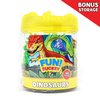 Prehistoric Dinosaur Playset – 45 Assorted Plastic Animal Figures Pieces Toy Play Set for Kids, Boys and Girls with Storage Container