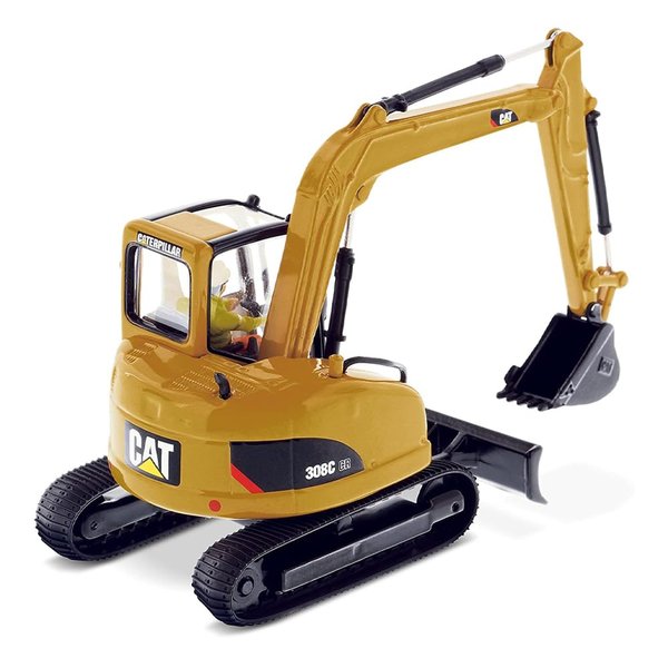 Diecast Masters Caterpillar 308C CR Mini Hydraulic Excavator, Core Classics Series Cat Trucks & Construction Equipment | 1:50 Scale Model Diecast Collectible | Diecast Masters Model 85129C