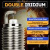 1406 Double Iridium Spark Plug for Infiniti EX35 FX35 G25 G35 JX35 M35 M35h M56 Q50 Q70 QX60/Nissan Altima Maxima Murano Quest 350Z V6 Replaces # DILKAR7B11 (Set of 6)