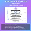 Dip Powder Clear Color, 2 Ounce/ 56 Gram, AMAZDIP Dipping Powder Nail System for French Nail Art Design Salon/DIY at Home