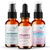 Natural Firm & Glow Skincare Set of 3 Serums – Skin Care Products With 20% Vitamin C Serum, Peptide Complex Serum, Niacinamide Vitamin B3 Serum - Peptides Serum for Face - Face Serum by Eva Naturals