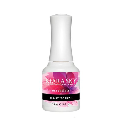 Kiara Sky Professional Nails LED UV Non Wipe Top Coat Gel for Acrylic Nails