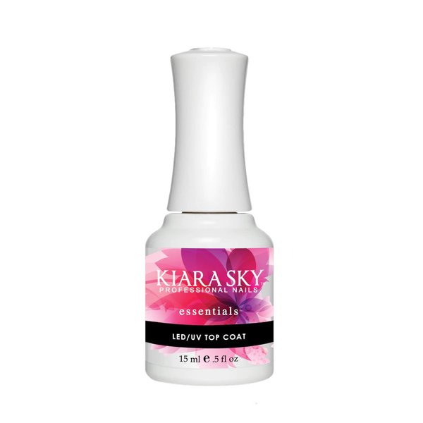 Kiara Sky Professional Nails LED UV Non Wipe Top Coat Gel for Acrylic Nails