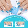 ATOANY Gel Nail Polish Remover 0.5 Fl Oz with Nail File & Nail Polish Scraper, Professional Gel Polish Remover for Nails, Easily & Quickly Remove Nail Polish in 3-5 Minutes, Doesn't Hurt Nails