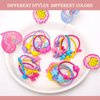 40 Pcs/Set Girl Hair Ties Toddler Hair Accessories Children Ponytail Elastic Rubber Band Hair Band Girl Headband Scrunchie Headdress Set For Toddlers Girls(4 Styles)
