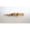 Gold tone rose gold flowers metal alligator hair claw clip clamp