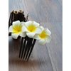 Flower Hair Comb Plumeria Head Piece for Women Girls Hawaiian Floral Hair Clips Pins Bride Bridesmaids Hair Accessories