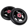 Z-FIRST 2pcs Replacement 100mm Pro Scooter Wheel with ABEC 9 Bearings Fit for MGP/Razor/Lucky Pro Scooters (Black)