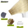 Tape in Hair Extensions Remy Human Hair Platinum Blonde Real Hair 16 inch 20pcs/30grams Seamless Skin Weft Silk Straight Double Sided Tape in Remy Hair (16 inches, 60)