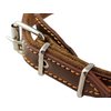 Brown Genuine Leather Braided Dog Collar, 1" Wide. Fits 14"-17" Neck.