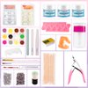 Acrylic Nail Kit for Beginners with Everything Professional, 12 Glitter Powder Nail Kit Acrylic Set, Nail Care Art Design Tip Brush Clipper File Supplie, DIY Tool