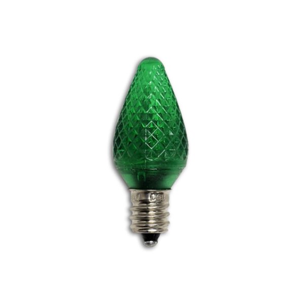 Bulbrite LED Colors C7 Non-Dimmable Candelabra Screw Base (E12) Light Bulb 5 Watt Equivalent Green 1-Pack