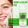 Lash Shampoo Bulk for Lash Extensions 600 Ml/20fl.oz Eyelash Extension Cleanser Oil Free Lash Cleanser for Eyelash Care, Gentle Foaming Eyelash Shampoo for Salon Home Care (Aloe 600ml)