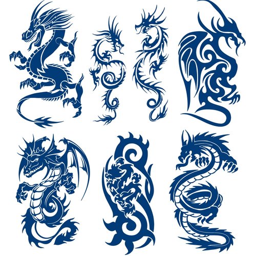 Semi Permanent Tribal Totem Tattoos Lasts 2 Weeks, 6-Sheet 100% Plant-Based Ink Temporary Tattoo,Waterproof Realistic Look that Fades Naturally Tattoo Stickers for Adults Men Women Girls Kids