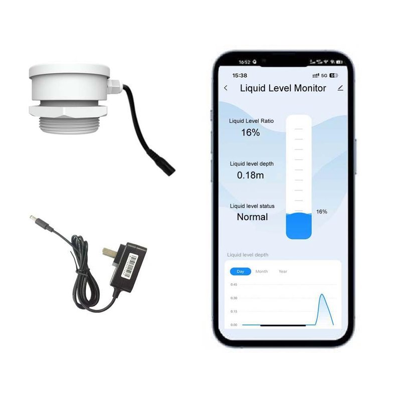 EPTTECH Smart TLC2206 WiFi Water Oil Fuel Liquid Tank Level Monitor ...