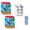 Unique Sonic Birthday Party Supplies Bundle includes 16 Plastic Loot Bags, 24 Tattoos, 1 Dinosaur Sticker Sheet