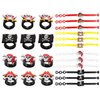94Pcs Pirate Party Supplies Favors Pirate Captain Eye Patches Fake Mustache Pirate Key Chain Rings Bracelets Pirate Tattoos Coins Goodie Bags for Kids Pirate Theme Birthday Bag Fillers Toys Halloween
