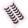 Eyelashes Russian Strip Lashes Natural Look Eye Lashes False Lashes Wispy D Curly Fluffy 3D Effect Cat Eye Soft Fake Eye Lashes Pack 7 Pairs (Z3)