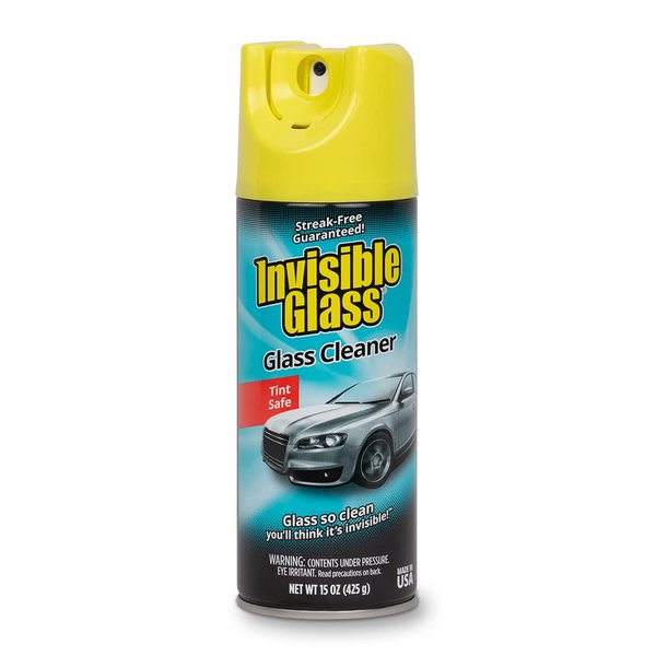 Invisible Glass 91163 15-Ounce Cleaner for Auto and Home for a Streak-Free Shine, Deep-Cleaning Foaming Action, Safe for Tinted and Non-Tinted Windows, Ammonia Free Foam Glass Cleaner, Pack of 1
