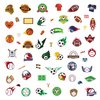 Cleverplay 24 Sheets Waterproof Temporary Tattoos, Sports Themed Party Favors, Birthday Decorations, Football Soccer Baseball Basketball