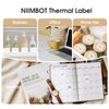 NIIMBOT Labels for B1/B21/B3S Label Printer, Thermal Labels 2'' x 2''(50x50mm), Waterproof, Oil-Proof Sticker Labels, 1 Roll of 150 Sticker Labels (Round Clear)