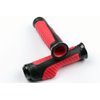 MotorToGo Red Aluminum Handlebar Gel Hand Grips W/End Cap Compatible for 2007 Buell Firebolt XB12R