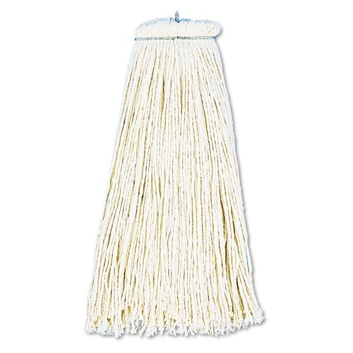 UNISAN 716C White Cotton Cut-End Lie-Flat Wet Mop Head, 16-Ounces