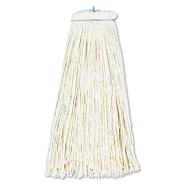 UNISAN 716C White Cotton Cut-End Lie-Flat Wet Mop Head, 16-Ounces