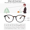 VisionGlobal Bifocal Reading Glasses for Men and Women - Stylish Retro Oval Computer Readers (Up+0.00/Down+1.25)