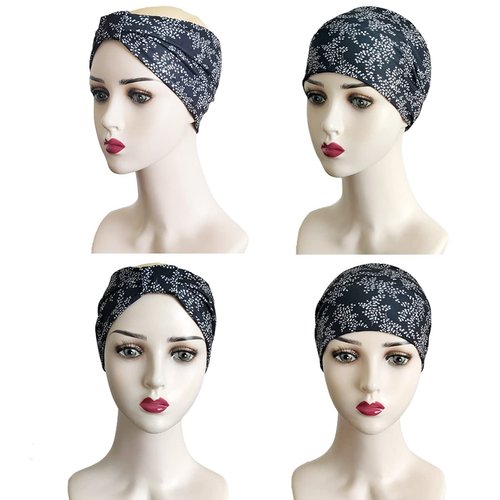 K-Elewon 3 Pack Women Wide Elastic Head Wrap Headband Twisted Hair Band (3 Pack(A11))