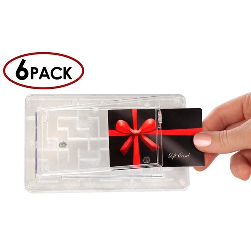 Gift Card Holder 6 Pack - Money Maze Puzzle Gift Card Box - Fun and Challenging for Kids and Adults