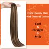 Full Shine U Tip Hair Extensions Human Hair Color 4 Medium Brown Fading to 24 Blonde Highlight 4 Keratin Hair Extensions Human Hair 16 Inch Fusion Hair Extensions Human Hair 50g/50s U Tip Hair