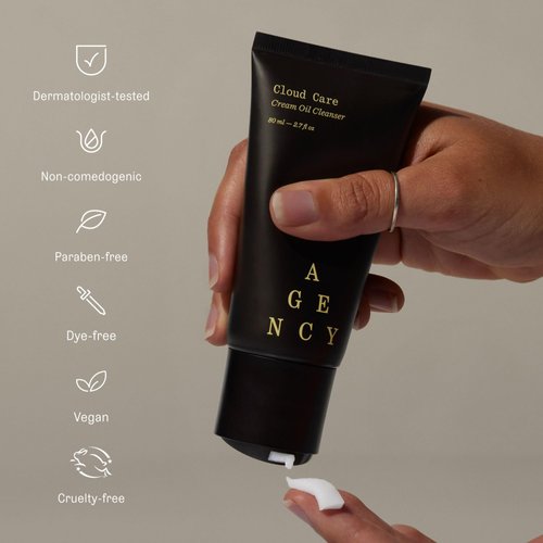 Agency Cream Oil Facial Cleanser, Anti-Aging Gentle Face Wash, Hydrating Skin Care for Women and Men, by Curology, 2.7 fl oz