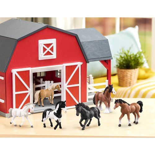 Terra by Battat – 6 Pcs 6" Horse Toys – Realistic Horse Figurines – Plastic Zoo Animal Toys for Kids 3+ – Horse Gift & Party Favors Decorations
