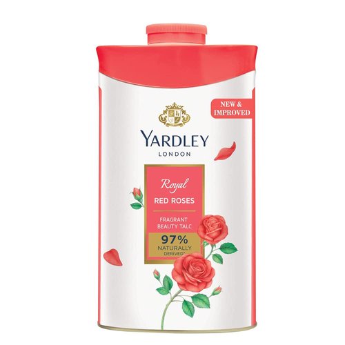 Yardley London RED ROSE Perfumed Deodorizing Talc Talcum Powder 100gm