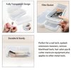 LXIANGN Nail Tool Sterilizer Box, Fully Transparent Plastic Sterilization Tray Nail Art Sterilizing Clean Tool Sterilizer Box Storage Organizer for Tweezer,Hair Cutter Manicure Tool