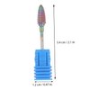 PACKOVE Nail Art Drill Bit Professional Manicure Drill Head for Nails Compact Durable Nail Bits for Salon Home Use for Teen and Women