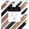 Palladio Beauty Brow Definer Pencil, Medium Brown, Ultra Precise Twist-Up Eye Brow Pencil with Long-Staying Power, Spooley Brush Blends Color for Natural Finish, No Eyebrow Pencil Sharpener Required