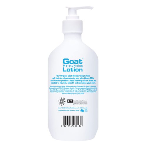 Goat Milk Lotion - Moisturizing - Non Greasy - 17 oz Enriched Milk, Suitable for Dry, Itchy or Sensitive Skin - Made In Australia - Original