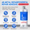 VICPRICME Metal Glue,1.76oz 2 Part Epoxy ab Glue Heary Duty Weld ，The Strongest Glue All Purpose Repair for Metal Plastic Steel Ceramics Fiberglass Car Automotive for Body Filler Putty