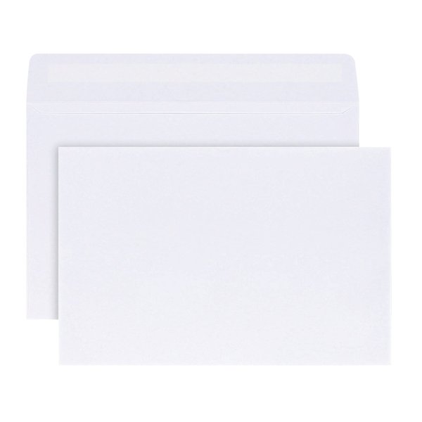 Office Depot® Brand Greeting Card Envelopes, 5 3/4" x 8 3/4", White, Box of 100
