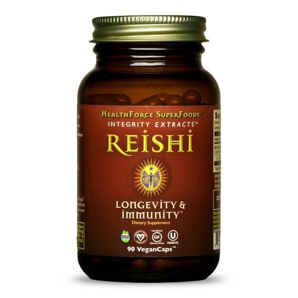 HEALTHFORCE SUPERFOODS Integrity Extracts Reishi – Capsules - 90 Vegan Capsules