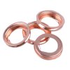 Bittwee 12PCS Car Oil Drainage Gasket, 17mm Auto Copper Crush Washer Oil Drain Plug Gasket, fits Versa Titan G25 G37, Replace 11026-JA00A, 11026-01M02, F4XY-6734-A, 11026-01M02 and More
